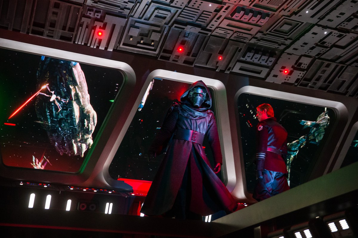 Audio-Animatronics characters at the Star Wars: Rise of the Resistance attraction.