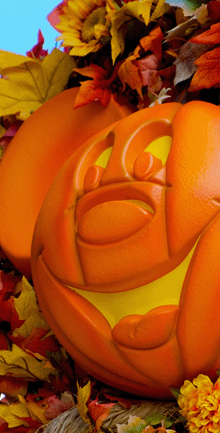 Mickey Pumpkin at fall time